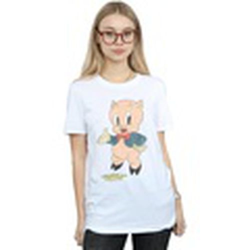 Camiseta manga larga Porky Pig Distressed para mujer - Dessins Animés - Modalova