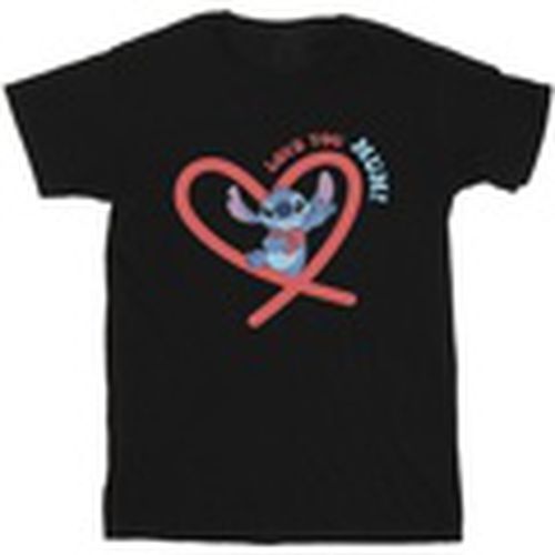 Camiseta manga larga Lilo Stitch Love You Mum para hombre - Disney - Modalova