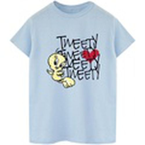Camiseta manga larga Tweety Love Heart para mujer - Dessins Animés - Modalova