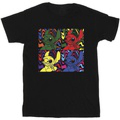 Camiseta manga larga Lilo Stitch Pop Art para hombre - Disney - Modalova