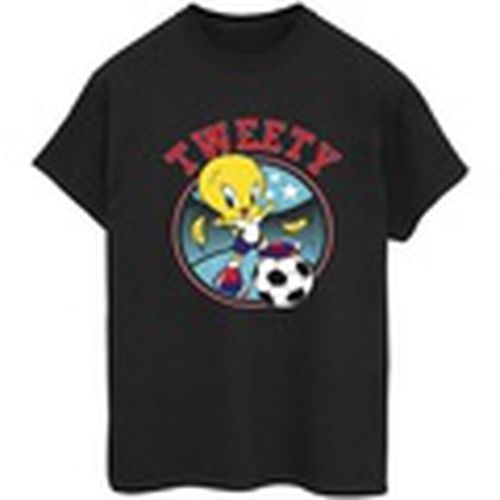 Camiseta manga larga Tweety Football Circle para mujer - Dessins Animés - Modalova