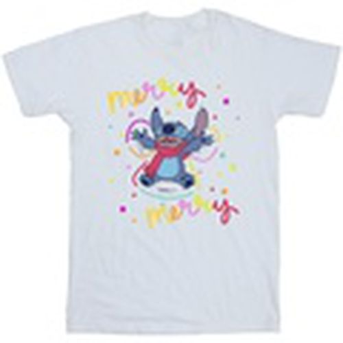 Camiseta manga larga Lilo Stitch Merry Rainbow para hombre - Disney - Modalova