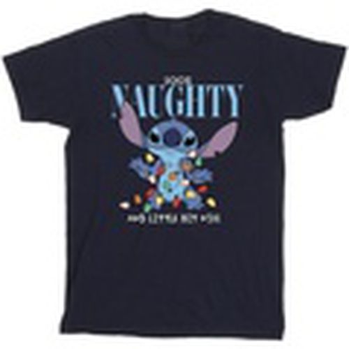 Camiseta manga larga Lilo Stitch Naughty Nice para hombre - Disney - Modalova