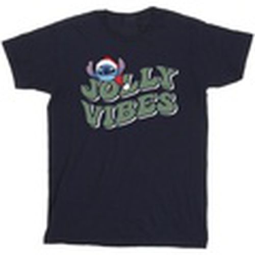 Camiseta manga larga Lilo Stitch Jolly Chilling Vibes para hombre - Disney - Modalova