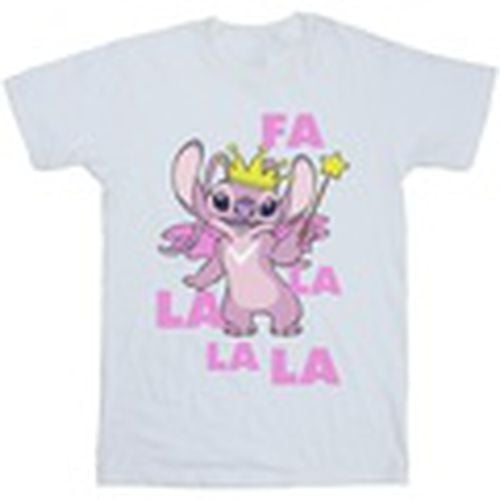 Camiseta manga larga Lilo Stitch Angel Fa La La para hombre - Disney - Modalova
