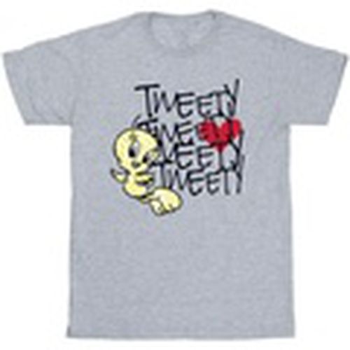 Camiseta manga larga Tweety Love Heart para hombre - Dessins Animés - Modalova