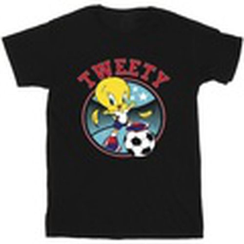 Camiseta manga larga Tweety Football Circle para hombre - Dessins Animés - Modalova
