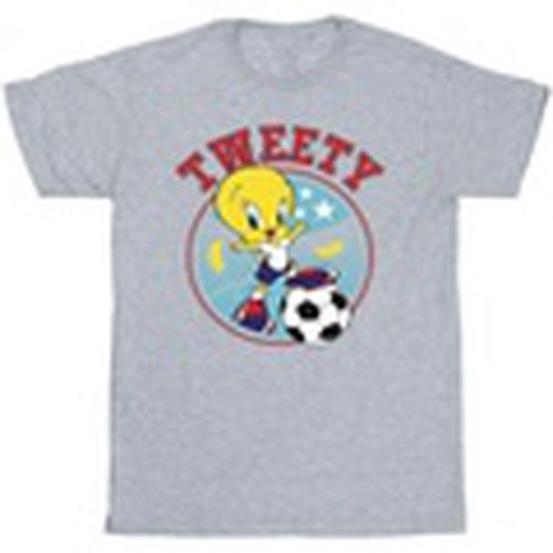 Camiseta manga larga Tweety Football Circle para hombre - Dessins Animés - Modalova