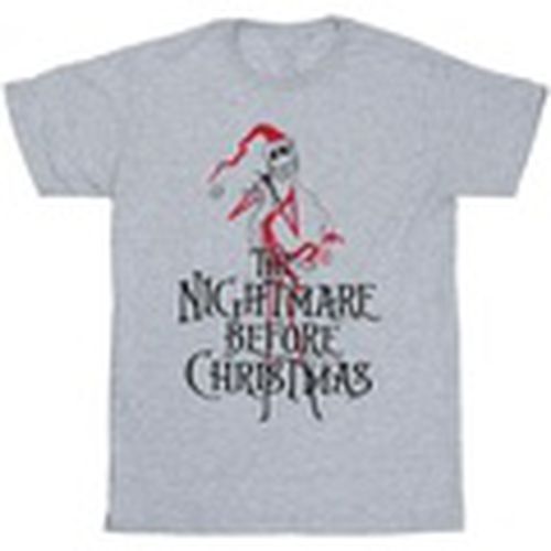 Camiseta manga larga The Nightmare Before Christmas Santa para hombre - Disney - Modalova