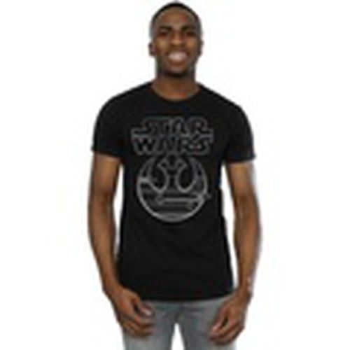 Camiseta manga larga The Last Jedi Resistance Logo Metallic para hombre - Disney - Modalova