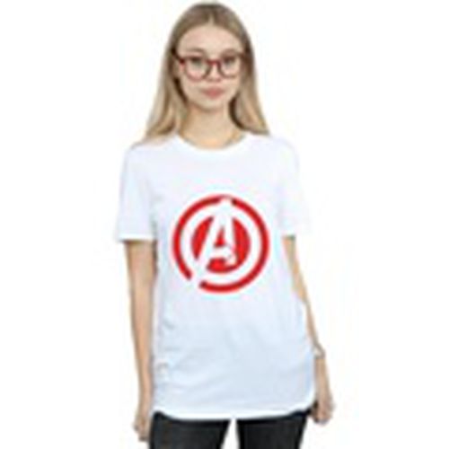 Camiseta manga larga Avenegers Assemble Solid A Logo para mujer - Marvel - Modalova
