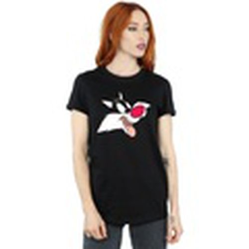 Camiseta manga larga Sylvester Face para mujer - Dessins Animés - Modalova