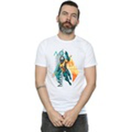 Camiseta manga larga Aquaman Tropical Icon para hombre - Dc Comics - Modalova