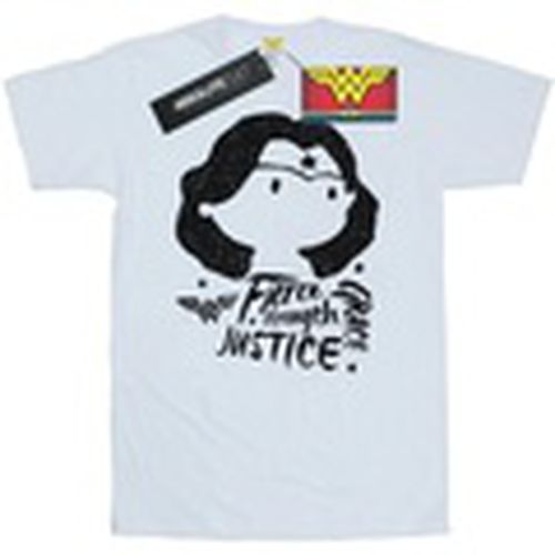 Camiseta manga larga Wonder Woman Fierce Sketch para hombre - Dc Comics - Modalova