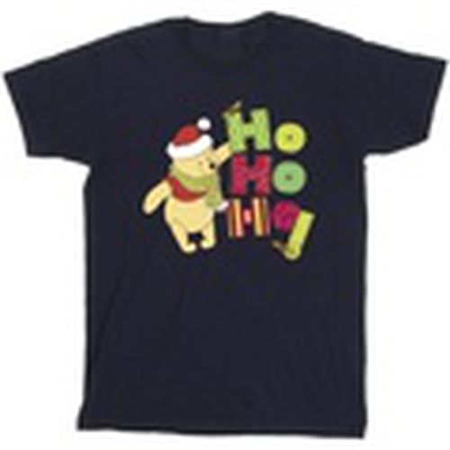 Camiseta manga larga Winnie The Pooh Ho Ho Ho Scarf para hombre - Disney - Modalova
