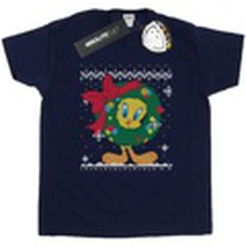 Camiseta manga larga Tweety Pie Christmas Fair Isle para hombre - Dessins Animés - Modalova