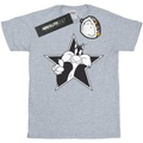 Camiseta manga larga Sylvester Mono Star para hombre - Dessins Animés - Modalova