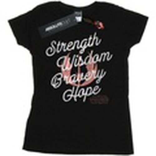 Camiseta manga larga Strength Wisdom Bravery Hope para mujer - Star Wars: The Rise Of Skywalker - Modalova