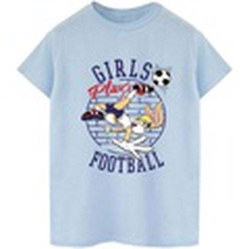 Camiseta manga larga Girls Play Football para hombre - Dessins Animés - Modalova