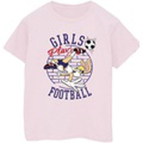 Camiseta manga larga Girls Play Football para hombre - Dessins Animés - Modalova