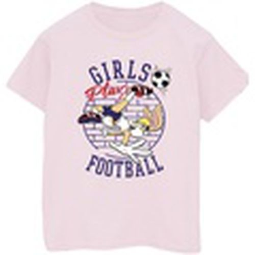 Camiseta manga larga Lola Bunny Girls Play Football para hombre - Dessins Animés - Modalova