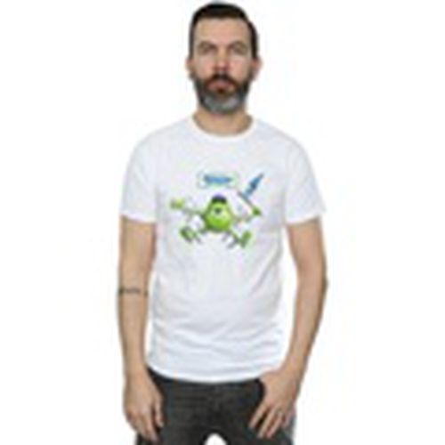 Camiseta manga larga Monsters University Taped Mike para hombre - Disney - Modalova
