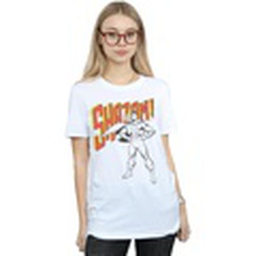 Camiseta manga larga Shazam Mono Action Pose para mujer - Dc Comics - Modalova