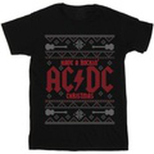 Camiseta manga larga Have A Rockin Christmas para hombre - Acdc - Modalova