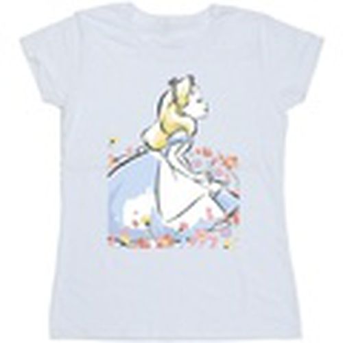 Camiseta manga larga Alice In Wonderland Sketch Flowers para mujer - Disney - Modalova