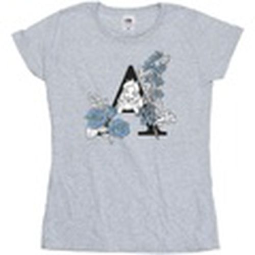 Camiseta manga larga Alice In Wonderland Letter A para mujer - Disney - Modalova