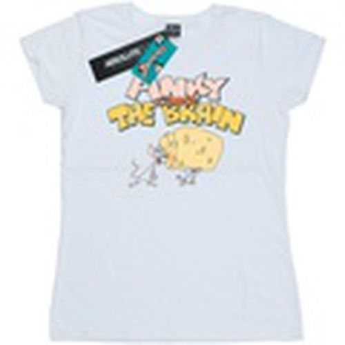 Camiseta manga larga Pinky And The Brain Cheese Head para mujer - Animaniacs - Modalova
