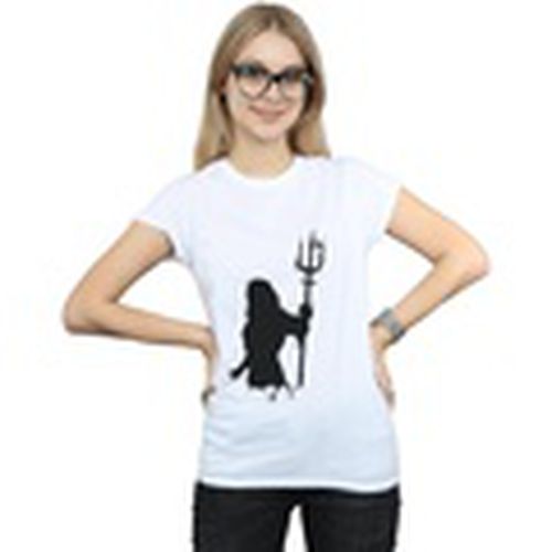 Camiseta manga larga Aquaman Mono Silhouette para mujer - Dc Comics - Modalova