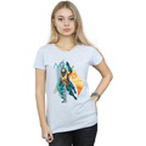 Camiseta manga larga Aquaman Tropical Icon para mujer - Dc Comics - Modalova