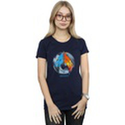 Camiseta manga larga Aquaman Tropical Logo para mujer - Dc Comics - Modalova