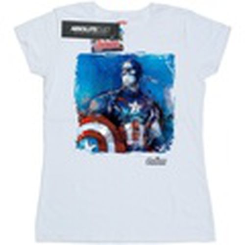 Camiseta manga larga Captain America Art para mujer - Marvel - Modalova