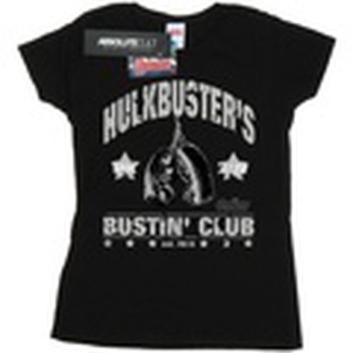 Camiseta manga larga Iron Man Hulkbuster's Bustin' Club para mujer - Marvel - Modalova