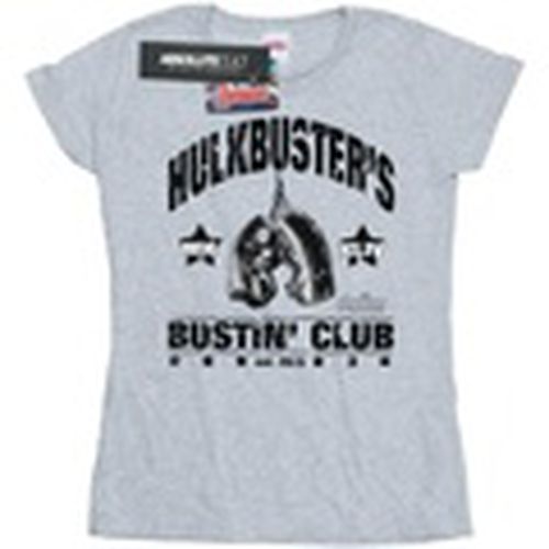 Camiseta manga larga Iron Man Hulkbuster's Bustin' Club para mujer - Marvel - Modalova