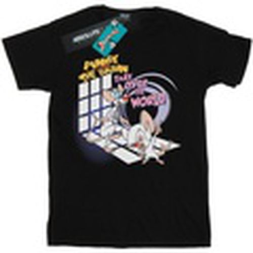 Camiseta manga larga Pinky And The Brain Take Over The World para mujer - Animaniacs - Modalova