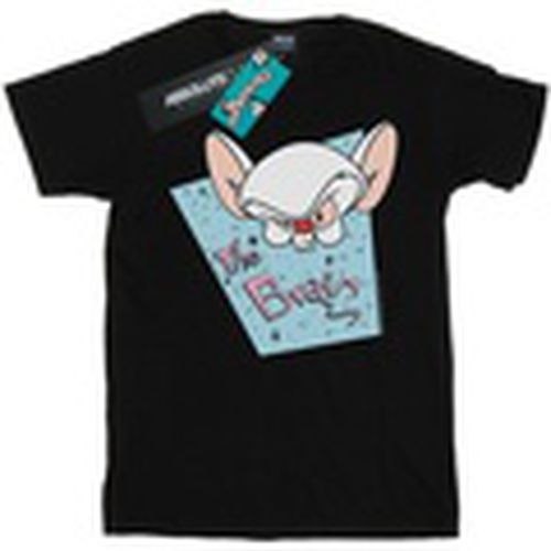 Camiseta manga larga The Brain Mugshot para mujer - Animaniacs - Modalova