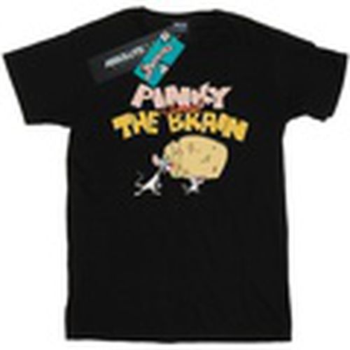 Camiseta manga larga Pinky And The Brain Cheese Head para mujer - Animaniacs - Modalova