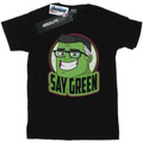 Camiseta manga larga Avengers Endgame Hulk Say Green para hombre - Marvel - Modalova