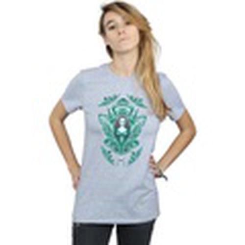 Camiseta manga larga Aquaman Mera Crest para mujer - Dc Comics - Modalova