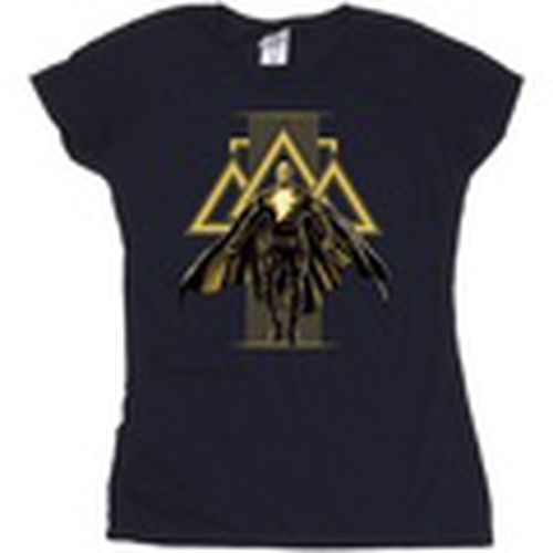 Camiseta manga larga Black Adam Rising Golden Symbols para mujer - Dc Comics - Modalova