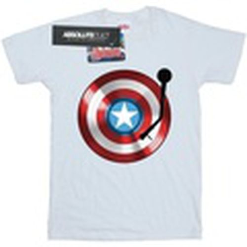 Camiseta manga larga Captain America Turntable para hombre - Marvel - Modalova