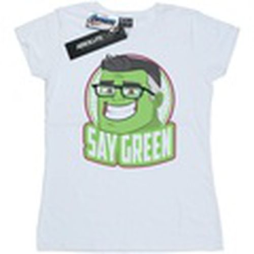 Camiseta manga larga Avengers Endgame Hulk Say Green para mujer - Marvel - Modalova
