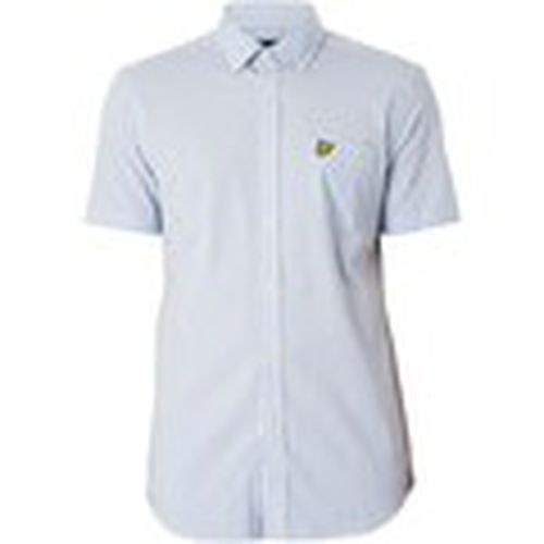 Camisa manga corta Camisa de manga corta y corte slim a cuadros para hombre - Lyle & Scott - Modalova