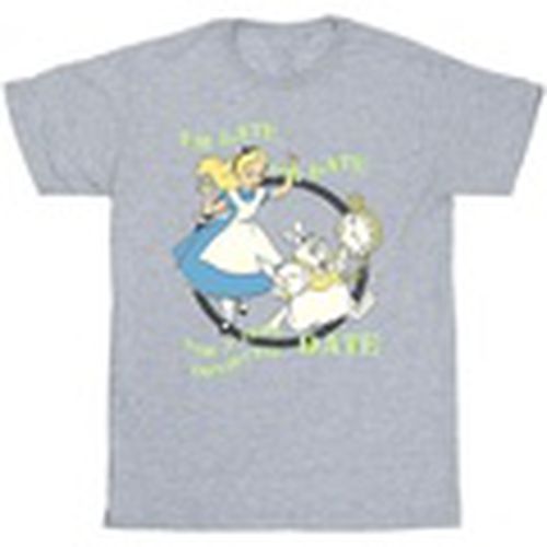 Camiseta manga larga Alice In Wonderland I'm Late para hombre - Disney - Modalova