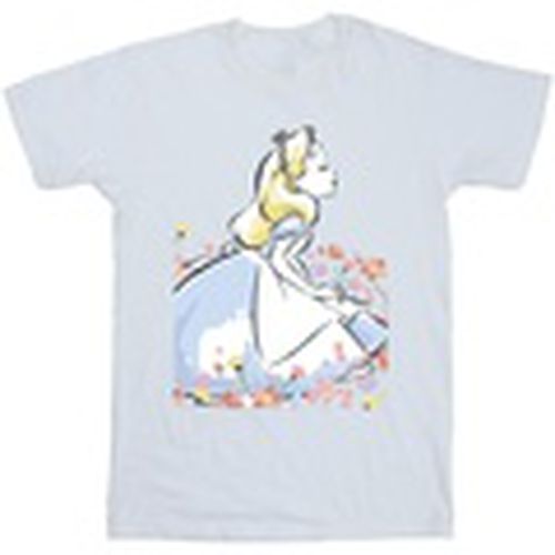 Camiseta manga larga Alice In Wonderland Sketch Flowers para hombre - Disney - Modalova