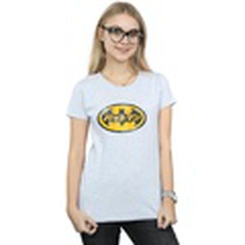 Camiseta manga larga Batman Japanese Logo Yellow para mujer - Dc Comics - Modalova
