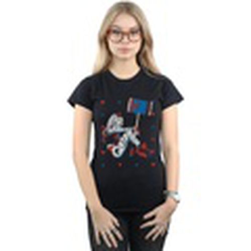 Camiseta manga larga Harley Quinn Playing Card Suit para mujer - Dc Comics - Modalova